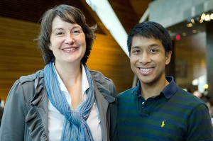 Mentor/Mentee pair at kick-off breakfast