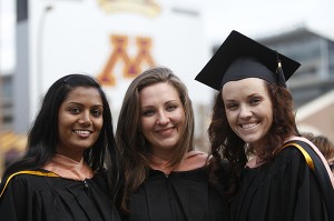 Students at graduation