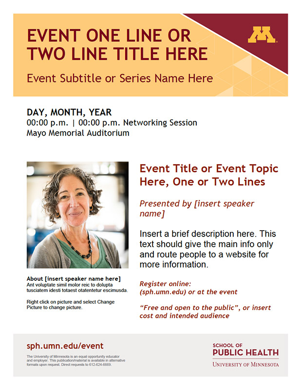 Umn Poster Template