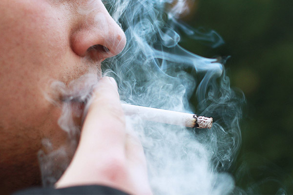 man smoking