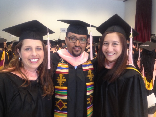 Pharmacy students at graduation