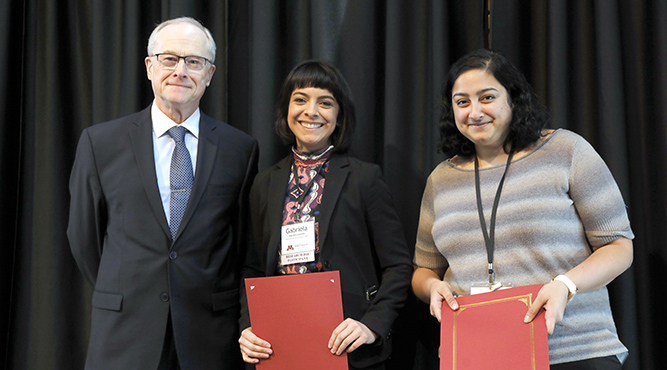 Dean John R. Finnegan Jr., Gabriela Lazalde and Manami Bhattacharya