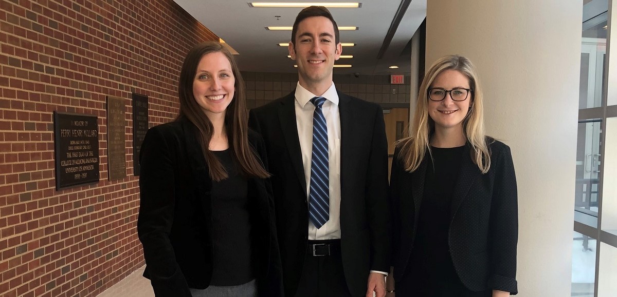 Audrey Workman, Cameron Gabriel, and Alexis Meyer