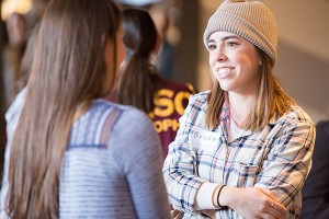 student smiling