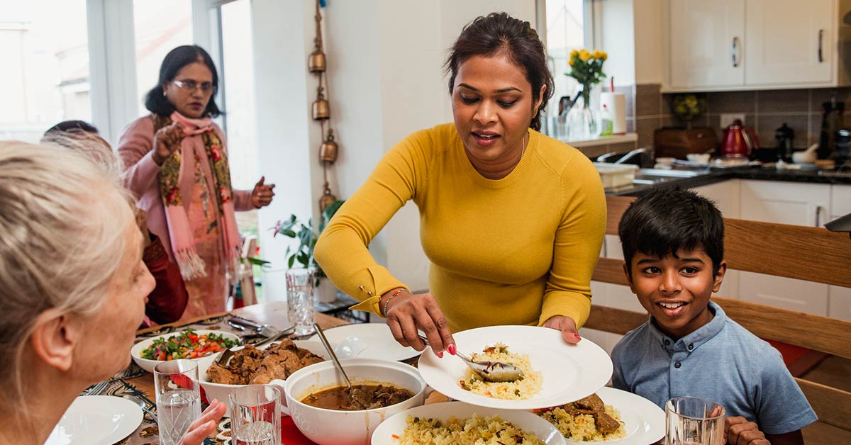 Food and family online