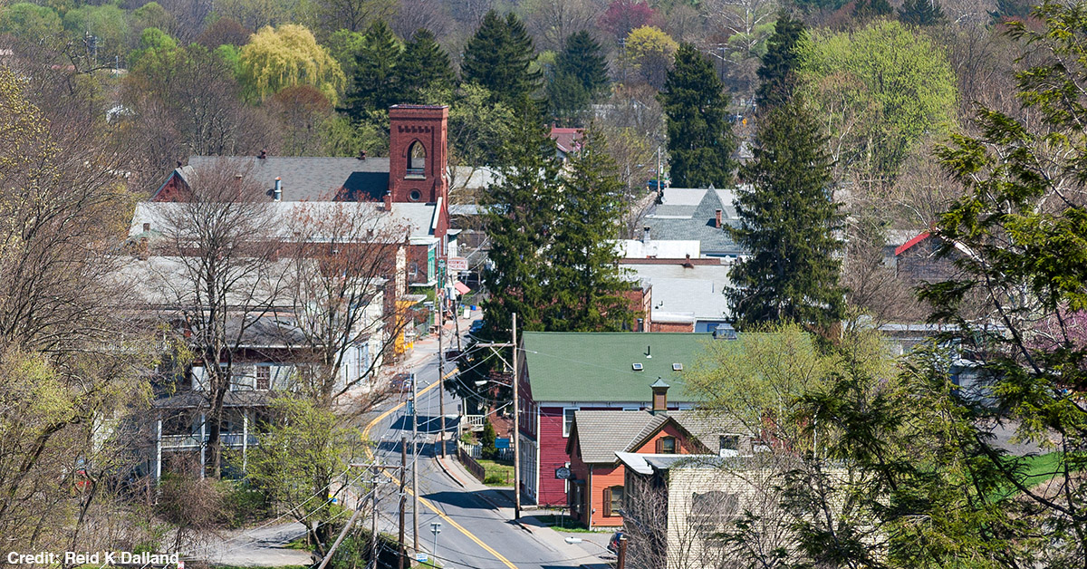 A small town in America.