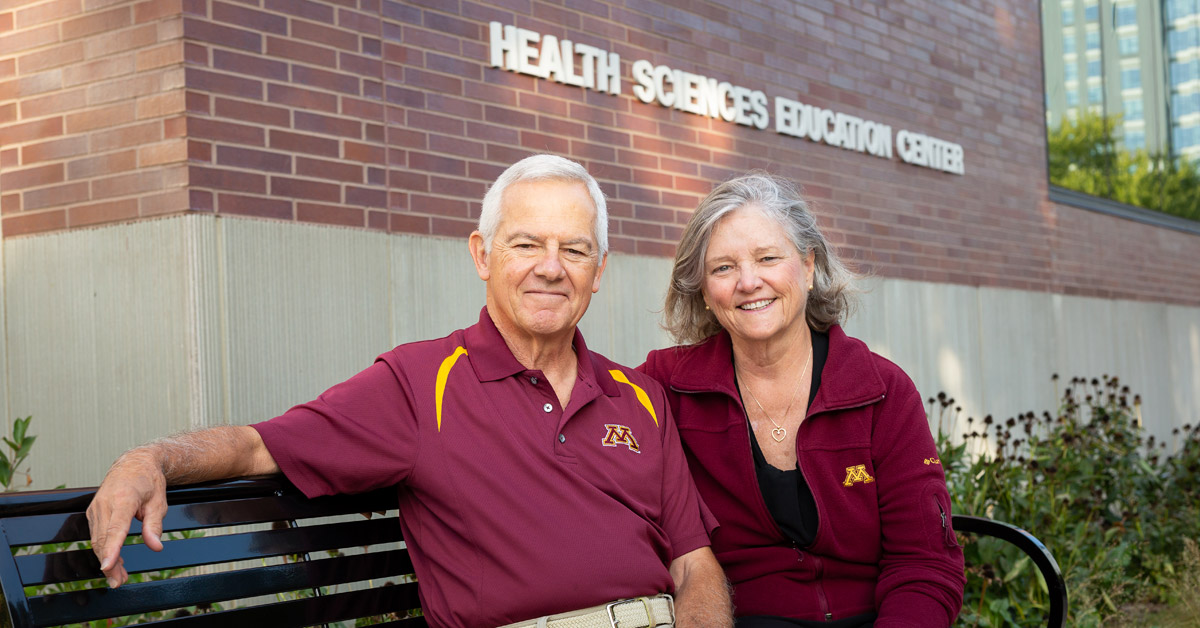 Mary Ellen Wells, MHA ’84 and Bill Arendt