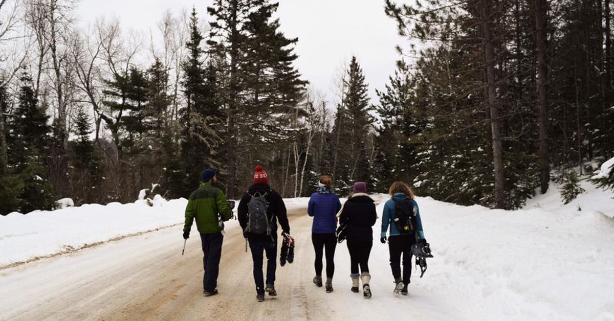 Natalie Vasilj and friends hiking