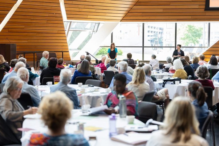 People attending the 2023 caring for people with memory loss conference