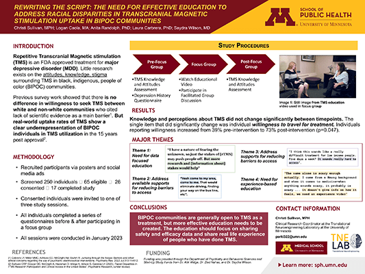 Christi Sullivan research day poster