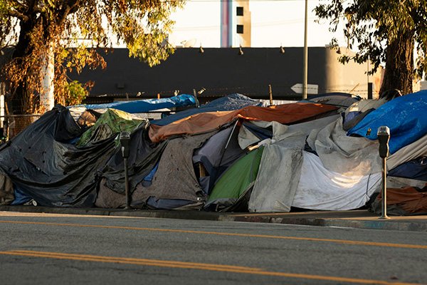 a homeless camp