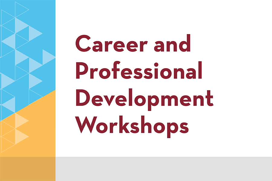 Career and Professional development workshop graphic