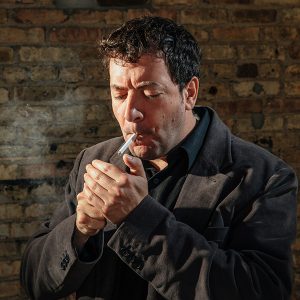 Man smoking cigarette